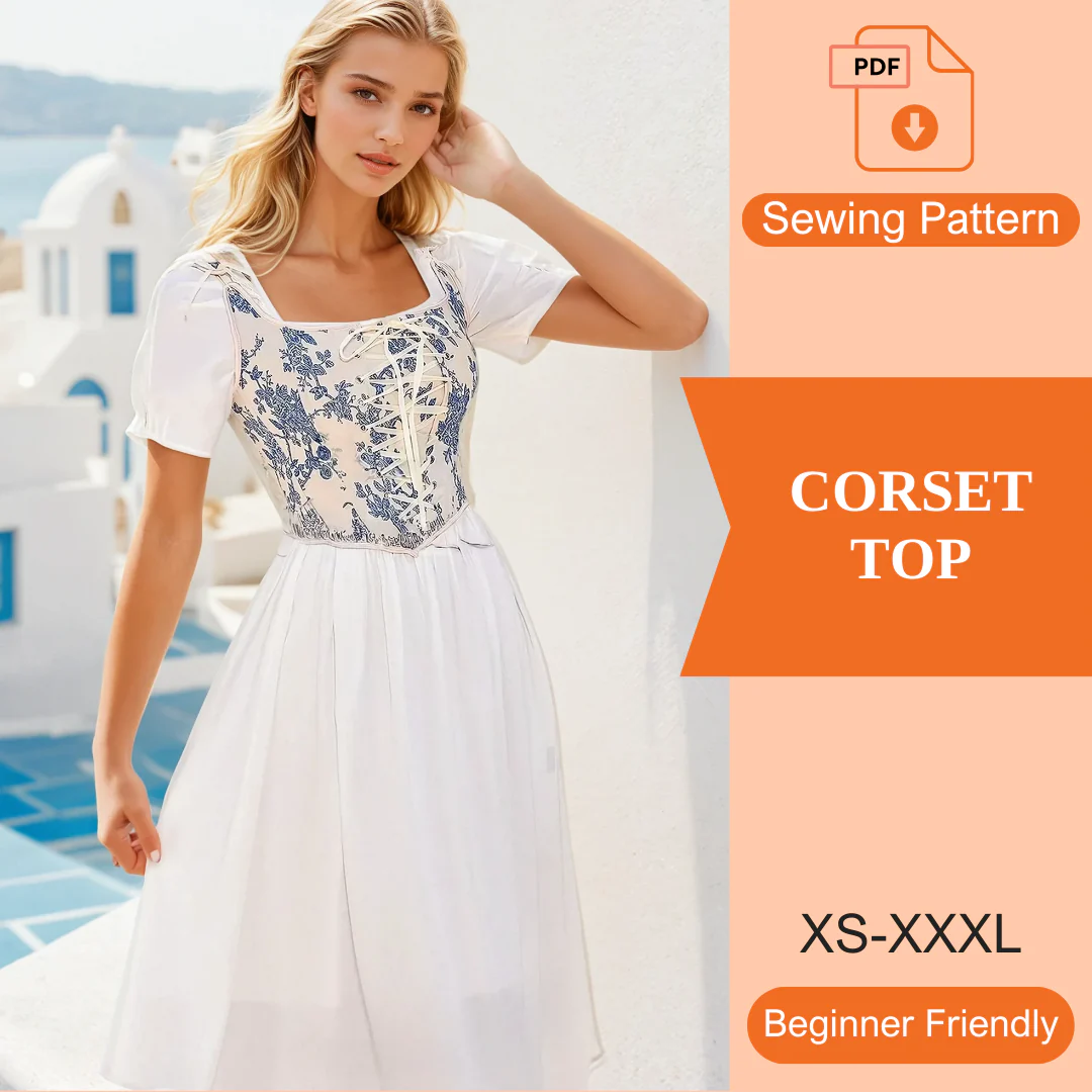 Corset Top PDF Sewing Pattern